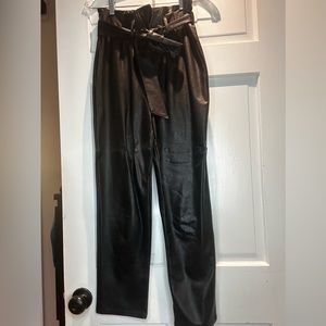 Evereve paperbag vegan pants